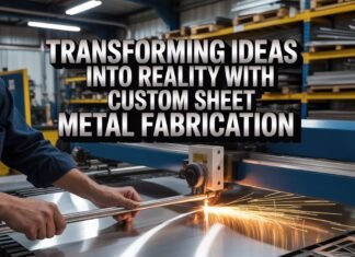 Custom Sheet Metal Fabrication: 1 Powerful Ultimate Guide Custom sheet metal fabrication using CNC laser cutting for precision components