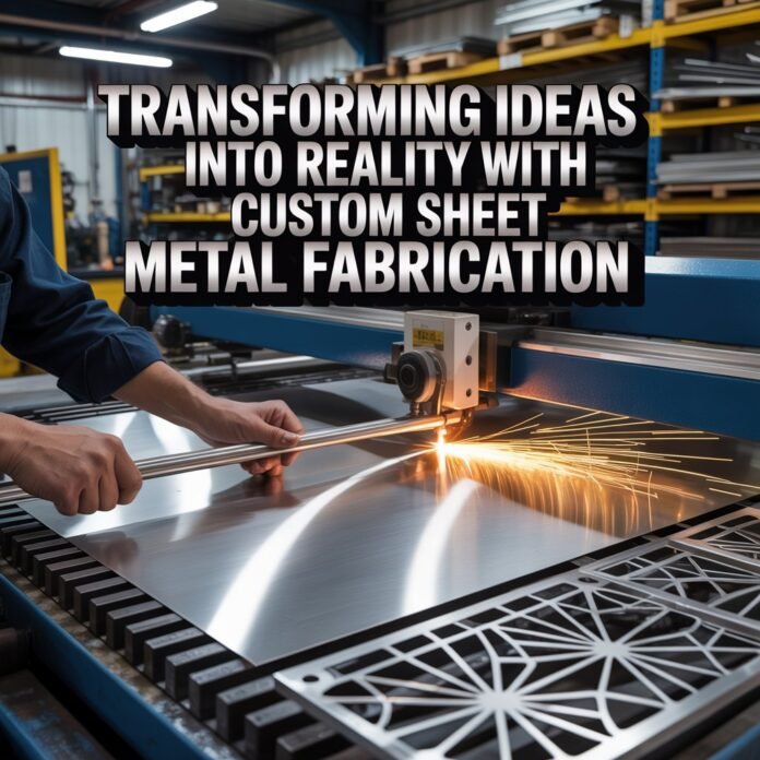 Custom sheet metal fabrication using CNC laser cutting for precision components